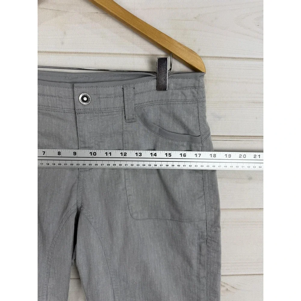 Kuhl Pants Womens 8 Gray Straight Leg Stretch Travel Hiking Outdoor Casual - Picture 9 of 13
